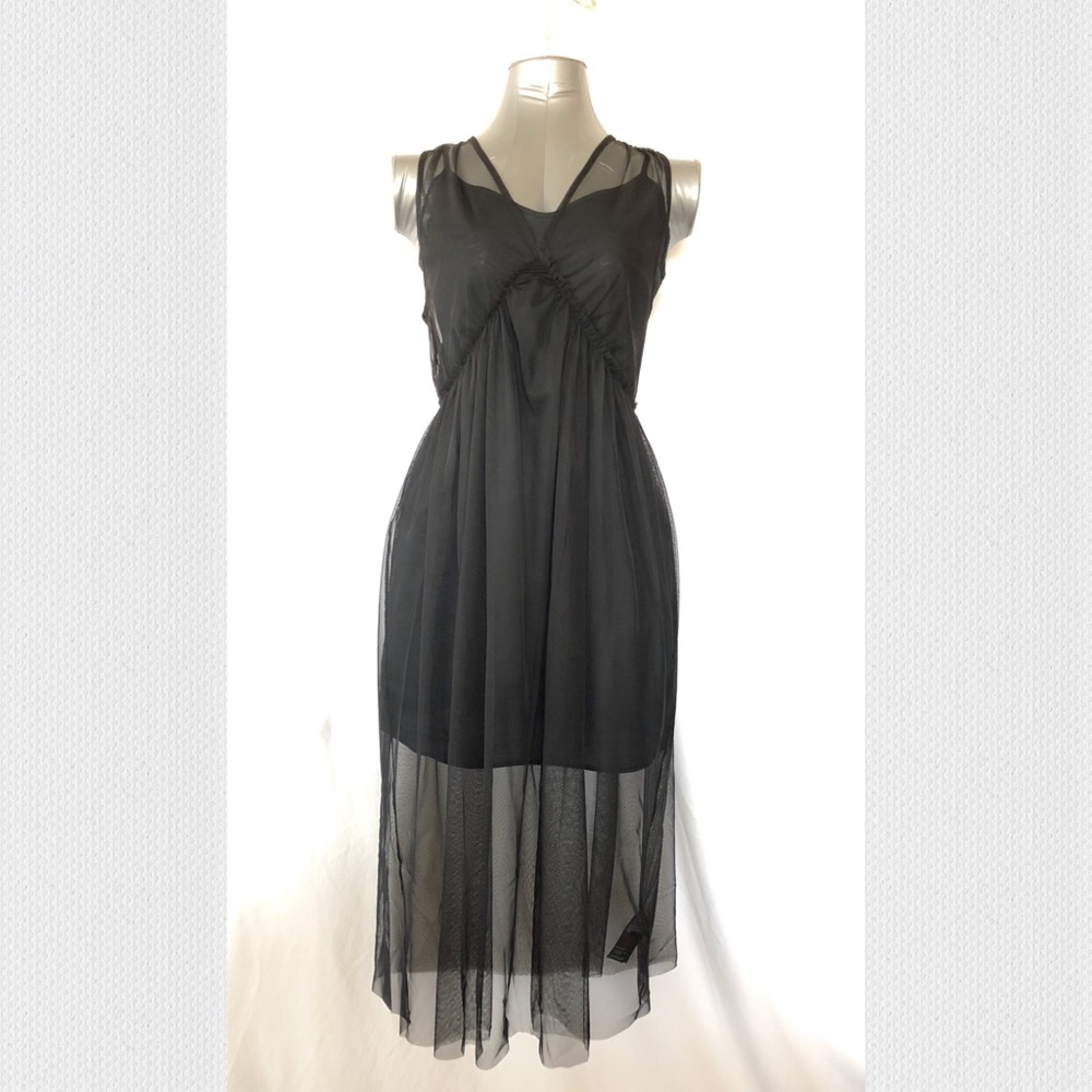 Topshop Tulle Midi Dress